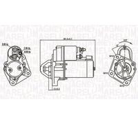 Motorino di avviamento Senso rotazione orario 063721289010 MAGNETI MARELLI