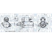 Motorino di avviamento Senso rotazione orario 063721346010 MAGNETI MARELLI