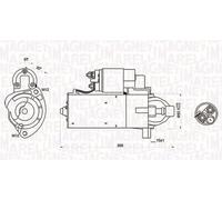 Magneti Marelli 063721423010 Motorino Avviamento VW, Audi