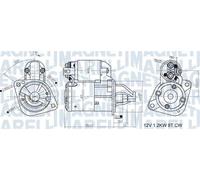 Motorino di avviamento Senso rotazione orario 063721465010 MAGNETI MARELLI