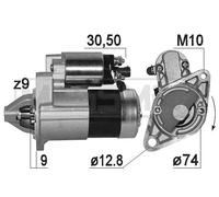 ERA Motorino avviamento 221005A 1,2 kW 12V rotazione oraria per Chrysler PT / Sebring / Neon II