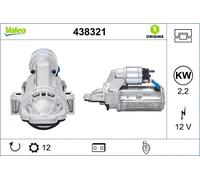 Motorino di avviamento Senso rotazione orario 438321 VALEO per FORD