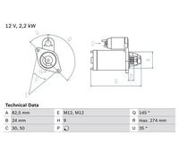 BOSCH 0 986 018 250 Motorino avviamento