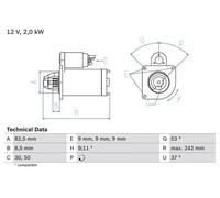 BOSCH Motorino avviamento