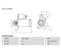 BOSCH 0 986 023 230 Motorino avviamento