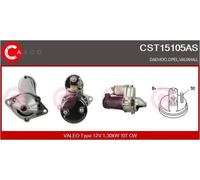 Motorino di avviamento Senso rotazione orario CST15105AS CASCO per OPEL DAEWOO