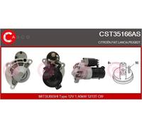 Motorino di avviamento Senso rotazione orario CST35166AS CASCO per PEUGEOT FIAT