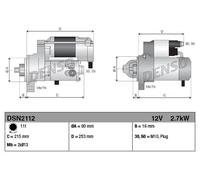DENSO DSN2112 Motorino avviamento