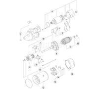 Motorino di avviamento Senso rotazione orario MS 66 MAHLE per NISSAN OPEL VOLVO