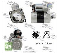 Motorino di avviamento Sidat per ABARTH PUNTO FIAT GRANDE FIORINO STILO PAND eqw