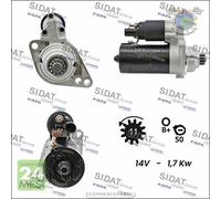 Motorino di avviamento Sidat per AUDI A3 A1 SEAT TOLEDO IV IBIZA ALTEA LEON eja