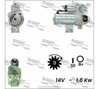 Motorino di avviamento Sidat per AUDI CABRIOLET A6 A4 SKODA SUPERB VW PASSAT eq3