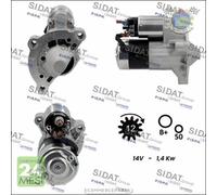 Motorino di avviamento Sidat per CITROEN BERLINGO JUMPY II EVASION I XSARA C epk