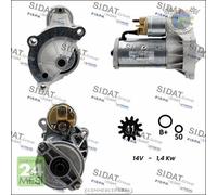 Motorino di avviamento Sidat per CITROEN BERLINGO JUMPY II JUMPER I EVASION eqj
