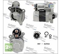 Motorino di avviamento Sidat per CITROEN BERLINGO XSARA SAXO NEMO C4 I C3 C2 PE