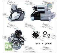 Motorino di avviamento Sidat per DACIA SANDERO DUSTER DOKKER LOGAN LODGY NIS eou