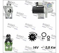 Motorino di avviamento Sidat per DODGE NITRO JEEP WRANGLER III CHEROKEE ekp