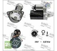 Motorino di avviamento Sidat per HYUNDAI GETZ ATOS i10 KIA PICANTO ery