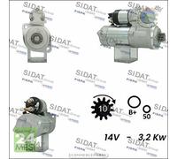 Motorino di avviamento Sidat per JOHN DEERE Series eqc