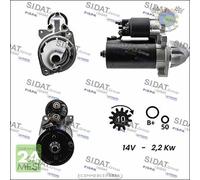 Motorino di avviamento Sidat per MERCEDES SPRINTER 416 413 412 411 410 408 3 eie