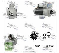 Motorino di avviamento Sidat per NEW HOLLAND Series elv