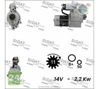 Motorino di avviamento Sidat per NISSAN PATHFINDER CABSTAR NAVARA NT400