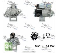 Motorino di avviamento Sidat per NISSAN X-TRAIL QASHQAI NV300 OPEL VIVARO B epb