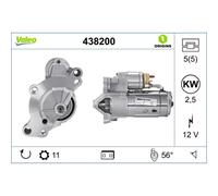 Motorino di avviamento VALEO 438200