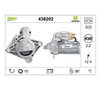 VALEO Motorino d'avviamento per NISSAN OPEL RENAULT VAUXHALL 438202