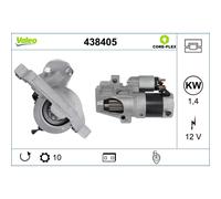 Motorino di avviamento Senso rotazione antiorario 438405 VALEO per SEAT AUDI VW