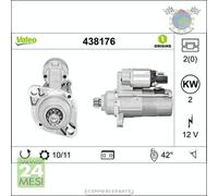Motorino di avviamento Valeo per AUDI TT A3 SEAT TOLEDO III IBIZA IV CORDOBA #x1