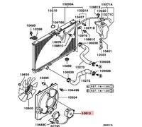 MOTORINO VENTOLA MOTOR COOLING FAN MITSUBISHI LANCER EVO 7 8 9 MR464619