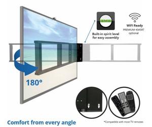 Motorizzata Elettrico TV Supporto-parete Supporto per Televisore Orientabile