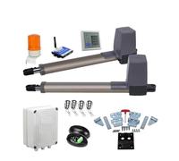 Motorizzazione automatica del cancello scorrevole, 4 motori elettrici for cancelli battenti con telecomando for attuatore lineare for cancelli battenti con parti opzionali(KIT5)