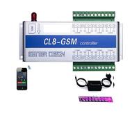 Motorizzazione automatica del cancello scorrevole, CL8-GSM-NC di allarme di allarme SMS wireless Monitoraggio della temperatura Allarme GSM + sensore con avviso di interruzione di corrente(Kit3)