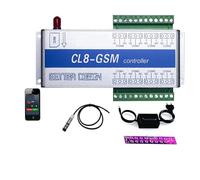 Motorizzazione automatica del cancello scorrevole, CL8-GSM-NC di allarme di allarme SMS wireless Monitoraggio della temperatura Allarme GSM + sensore con avviso di interruzione di corrente(Kit1)