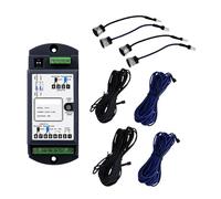 Motorizzazione automatica del cancello scorrevole, Sensore di sicurezza for porta scorrevole automatica con raggio singolo da 10 m, fotocellule a infrarossi(2 beams black)