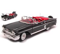 MOTORMAX 1/18 CHEVROLET IMPALA CONVERTIBLE 1958 NERO MODELLINO STATICO DIECAST