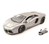 MOTORMAX 1/18 LAMBORGHINI AVENTADOR 2011 GRIGIO MODELLINO STATICO DIECAST