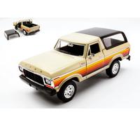 MOTORMAX 1/24 FORD BRONCO HARD TOP 1978 BEIGE MODELLINO STATICO DIECAST