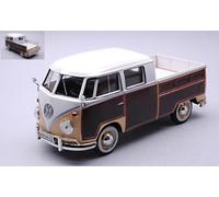 MOTORMAX 1/24 FURGONE VW TYPE 2 T1 PICK UP MARRONE MODELLINO STATICO DIECAST