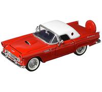 Motormax 1956 Ford Thunderbird Closed Convertible 1/24 Scale Diecast Model Car Red