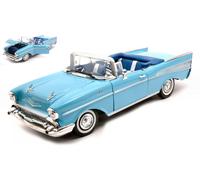 MotorMax CHEVROLET BEL AIR CONVERTIBLE 1957 LIGHT BLUE 1:18