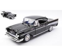 MotorMax CHEVROLET BEL AIR HARDTOP 1957 BLACK 1:18