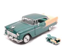 MotorMax CHEVY BEL AIR 1955 GREEN/CREAM 1:24