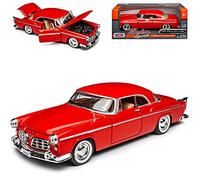Motormax Chrysler C300 Rosso berlina 1955 1/24 Modello Auto
