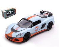 MotorMax LOTUS EXIGE WITH GULF LIVERY LIGHT BLUE/ORANGE 1:43