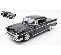 MOTORMAX MTM73180BK CHEVROLET BEL AIR HARDTOP 1957 BLACK 1:18 Modellino