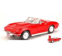 Motormax MTM73224R CHEVROLET CORVETTE 1967 RED 1:24 Modellino
