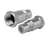 MotorMinds Adattatore per sonda lambda M18 x 1,5, 2 pezzi Lambda Eliminator 45 mm O2 sensore di ossigeno, sistema di scarico per auto, camion